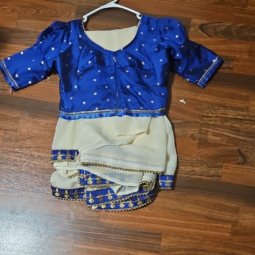 Blue and Cream Peacock Sabyaschi Inspired Saree